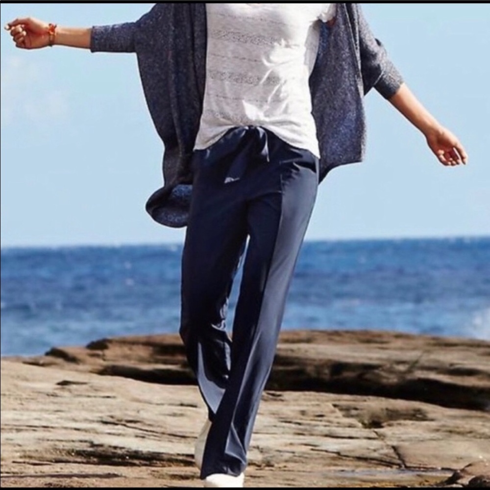 ATHLETA Navy Destination Wide Pants 6